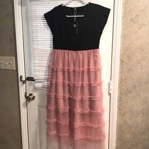 Black and pink Tulle Party Dress~Juniors XL